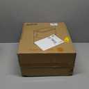 MOPALL Touchless Bathroom Can with Lid, 3 Gallon / 12L Slim Motion Sensor Garbage Bin, Automatic Waste Basket for Bedroom, Office & Narrow Spaces, White & Gold