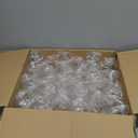 48 Stemless Plastic Wine Glasses - 12oz Clear Disposable Party Cups for Parties - Wine Tumblers