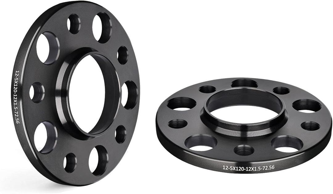 EVIL ENERGY 5x120 Wheel Spacers 12 mm Compatible for BMW, 5x120 mm Hubcentric with Lip 5 Lugs 72.56 mm Hub Bore, Wheel Adapters Fit for M12x1.5 Studs Black EVIL ENERGY 5x120 Wheel Spacers 12 mm Compatible for BMW, 5x120 mm Hubcentric with Lip 5 Lugs 72.56 mm Hub Bore, Wheel Adapters Fit for M12x1.5 Studs Black