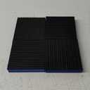 4P Anti Vibration Pads 4'' X 4'' X 7/8" Sound Isolation Ribbed Rubber Mats With EVA Center, Heavy Duty Vibration Isolation Pads for Air Compressos, Conditioner, Treadmill, HVAC Washer Dryer