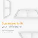 Smart Choice 240364787 Refrigerator Shelf Frame/Crisper Drawer Cover (No Glass) White, Impact Resistant Replacement Compatible with Frigidaire 240364714 240364725, Fits Select Refrigerator Models