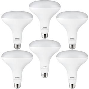 Sunlite 41191 LED BR40 Recessed Light Bulb, 14 Watt (85W Equivalent), 1060 Lumens, Medium Base (E26), Dimmable, Flood, UL Listed, 6500K - Daylight, 6 Pack