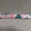 Pink and Green Buffalo Plaid Christmas Tree Mahjong Mat for Table, 31.5 inches x 31.5 inches