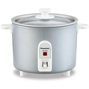 Panasonic Rice Cooker, Steamer & Multi-Cooker, 3-Cups (Cooked), 1.5-Cups (Uncooked), SR-3NAL  Silver