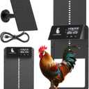 Automatic Chicken Coop Door with Anti-Pinch, Solar Chicken Coop Door with LCD Screen, Electric Auto Chicken Coop Door with Timer & Light Sensor, Aluminum Automatic Chicken Door with Multiple Modes