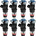 Fuel Injectors Compatible for Silverado 1500 2500 3500, for GMC Sierra Yukon Cadillac Escalade, for Buick Rainier, for Cadillac 5.3L 6.0L 4.8L V8, 2001-2007, Replaces 25317628 17113698 FJ315