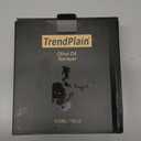 TrendPlain 16oz/470ml Glass Olive Oil Sprayer for Cooking  2 in 1 Olive Oil Dispenser Bottle for Kitchen Gadgets and Air Fryer Accessories, Salad, BBQ - Black & White