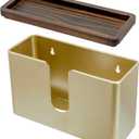 MyGift Gold Paper Towel Holder - Wall Mounted Paper Towel Dispenser & Bathroom Napkin Holder