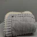 Sofa Couch Cover, Sofa Covers for Dogs Washable, Non-Slip Striped Sofa Slipcovers for Sectional Sofa, Sofa Cover Furniture Protector for L Shaped(Light Grey 27.6"x 82.7")