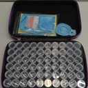 ARTDOT 60 Slots Storage Container for Diamond Art Kits for Adults, Portable Bead Storage Boxes for Diamond Painting Accessories and Tools (Medium, Black)