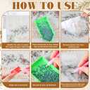 VioraWhite 12 Pcs Seasonal Diamond Art Set for Adults Holiday Theme Diamond Painting Kits for Women DIY Cartoon 5d Rhinestones Crafts Gifts with Tools for Home Wall Decoration(Snow)