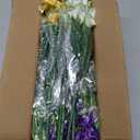 Yastouay Artificial Flowers for Outdoors, 14 Bundles Fake Outdoor Flowers, UV Resistant Artificial Plants & Flowers for Decoration, White Realistic Morning Glory for Outdoor Porch Garden Decoration