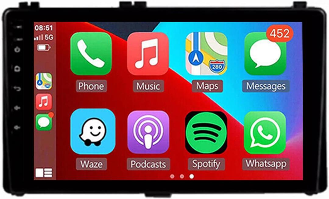 Android 13 for Toyota Corolla Radio 2017 2018 2019 Car Stereo Built-in Bluetooth Head Unit DSP Wireless Carplay Android Auto Free Backip Camera 9" IPS Touchscreen GPS Navigation (4GB RAM+64GB ROM)