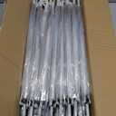 Reginary 30 Pieces Wedding Umbrellas Bulk Auto Open Stick Umbrellas with White European J Hook Handle Windproof Large Canopy Umbrella for Outdoor Wedding Bride Groom Photography Golf