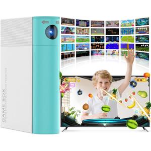 AR Motion Game Console for Kids: Plug and Play TV Video Game System for Indoor Physical Play Interactive Family Fun Game Nights Parties Playtime - Great Gift for Boys Girls (Green&White)