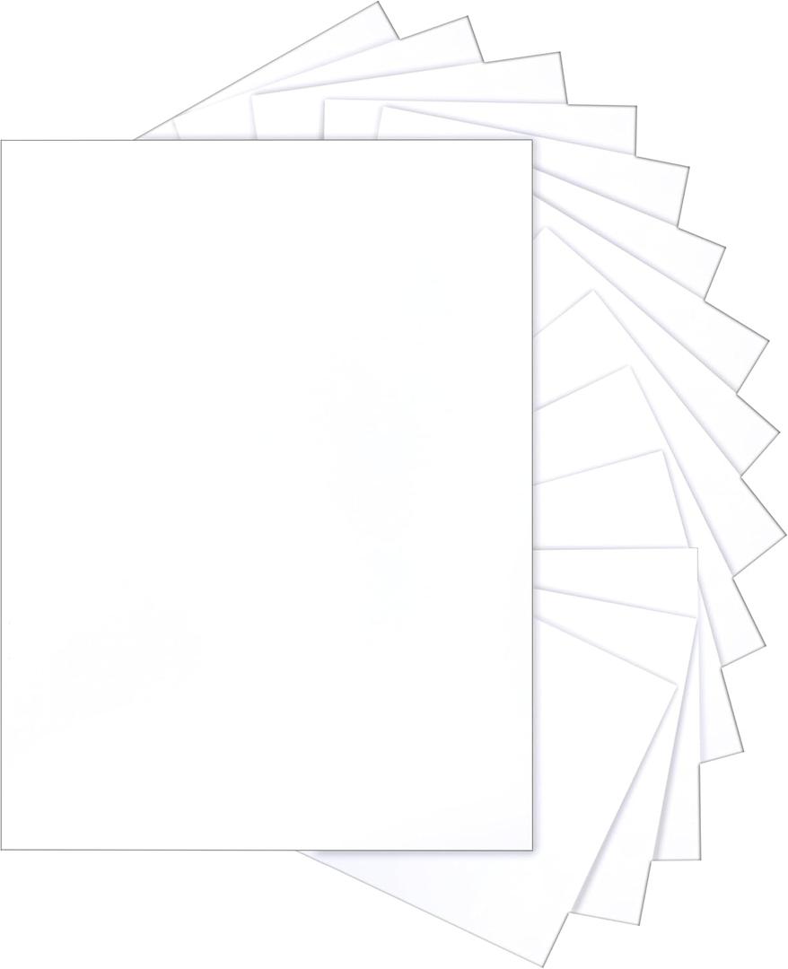 40 Sheets White Cardstock 8.5 x 11 Printer Paper, 75lb White Paper Card Stock for DIY Card Making, Thank You Cards, Business Cards, Wedding Invitations, Certificates, Menus