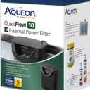 Aqueon QuietFlow 10 E Internal Aquarium Fish Tank Power Filter, Small, For Up To 10 Gallon Fish Tanks