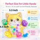 10 x Sean's Choice Color Sorting Toys for Toddlers, Roadtrip Travel Essenstial Fine Motor Autism Fidget Preschool Classroom Activities for Kids Easter Basket Stuffer (Cat)