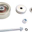 36110 Idler Pulley with Bolt, Dust Shield, and Spacer Compatible with Buick Cadillac Chevrolet GMC Pontiac SAAB Saturn
