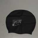 Large Swimming Cap, Suitable for Men and Women, Specially Designed Swimming Cap, Suitable for Very Long and Thick Curly Hair and Braids, Keep Hair Dry (Black)