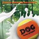 2 x AMA SPORT Squeaky Tennis Balls for Dogs 2.0" Small Dog Tennis Balls for Throwing and Fetching Dog Toys for Training, Exercise, High Bouncing 4 Pack (Orange Yellow)