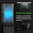 COOSPIDER 18W HVAC UV Light, Air Purifier for Whole House, UVC Light in Duct for AC Duct, with 1 Spare Bulb, 253.7nm Wavelength Ozone Free 110V (CTUV-D18)