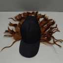 Hat Wigs for Women Baseball Cap with Hair Extensions Short Wave Synthetic baseball Cap Wig for Women Adjustable Hat with Hair Attached for Daily Use(14inch)