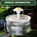 Petlex Bird Bath Indoor Automatic Parrot Shower Bathtub with Pump Recirculating Filtration Safe for Birds to Bathe or Drink, Perfect for Parakeets Budgie Cockatiels Lovebirds Finches Canaries