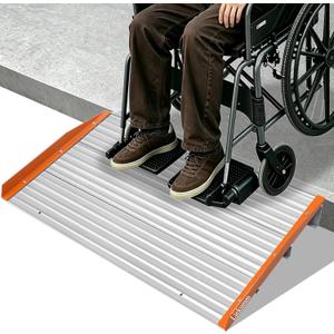 LIEKUMM 3" Rise Threshold Ramp for Wheelchairs, 34" Wide, 1000 lbs Capacity