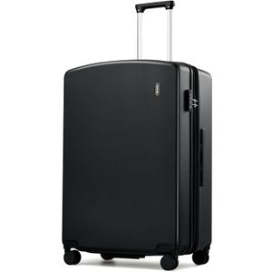 Hanke Expandable 28 Inch Luggage with Spinner Wheels, Hard Shell Large Suitcases with Wheels Checked Luggage for Travel, Rolling Suitcase for Woman & Men with TSA Lock(Jet Black)