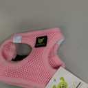 EcoBark Teacup Dog Harness - Luxury Step in Dog Harnesses XXXS - Reflective and Adjustable Vest Harness - Soft Mesh Halter Harness Vest for Puppies & Dogs (Baby Pink) XXXS