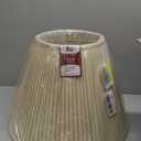 Royal Designs Deep Empire Side Pleat Basic Lamp Shade, Eggshell, 9" x 18" x 14" (BS-728-18EG)