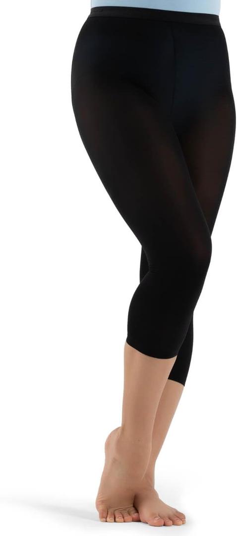 Capezio womens Hold & Stretch Footless Tight (Large, Black)
