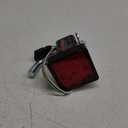 Nilight LED Brake Light Trailer Hitch Cover Square Red Lens Vehicle Tow Hitch Driving Brake Lamp 12 LEDs Brake Tail Lights with 2" Receiver for Towing Truck RV and SUV