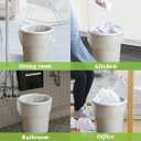 4 Gallon 330 Counts Strong Trash Bags Garbage Bags by Teivio, Bathroom Trash Can Bin Liners, Small Plastic Bags for home office kitchen (Clear) (330 Count (Pack of 1))