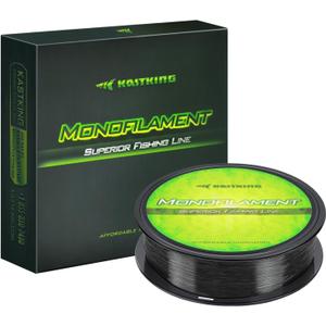 KastKing World's Premium Monofilament Fishing Line - Paralleled Roll Track - Strong and Abrasion Resistant Mono Line - Superior Nylon Material Fishing Line - 2015 ICAST Award Winning Manufacturer (300 Yds/20LB, Black Mamba)