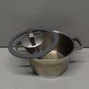 MARSKITOP 3 Quart Stock Pot with Lid, 18/8 Stainless Steel Pasta Pots with Strainer Lid, Small Soup Pot with Stay-Cool Handle, Compatible with All Cooktops, Dishwasher Safe