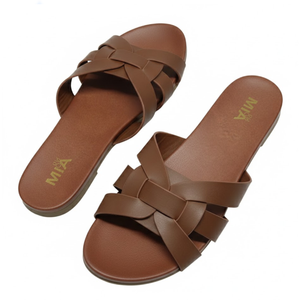 Mia Women's Brown Sandals, Size 8