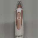 Ear and Nose Hair Trimmer Clipper - 2025 Professional Painless Eyebrow & Facial Hair Trimmer for Men Women, Battery-Operated Trimmer with IPX7 Waterproof, Dual Edge Blades for Easy Cleansing Pink