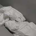 Bedsure Duvet Cover with Fitted Sheet Queen - Warm Deep Pocket, Hotel Luxury Soft Double Brushed Bedding Set with Zipper Closure, 1 Duvet Cover, 1 Fitted Sheet, 2 Pillow Shams, NO Comforter, White