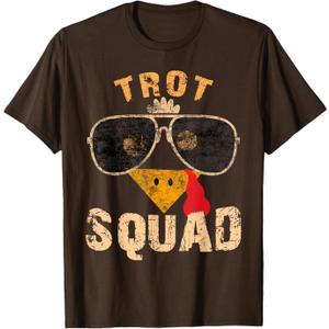 Thanksgiving Turkey Trot Squad 2025 Trot Race Women Men Kids T-Shirt, Size M