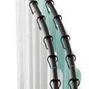 Zenna Home Rustproof Double Curved Shower Curtain Rod, No Drill Adjustable Curved Tension Shower Curtain Rod for Bathroom, Easy Install, Rounded for Extra Room, 50 to 72 Inches, Matte Black