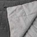 YnM Sherpa Weighted Blanket (Light Grey, 50''x60'' 10lbs) Ultra Fuzzy & Cosy Sherpa Weighted Blanket Throw, Cosy & Relaxing Blanket, Home Decor Piece …
