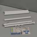 VOIIY Modern End Cap Curtain Rod (44.5×10. 5×6.5)