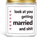 Funny Wedding Gifts for Bride - Lavender Scented Soy Wax Candle - 7 oz