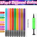 18 Pcs Inflatable Light Sabers - 9 Vibrant Colors, Inflatable Lightsaber with Air Pump for Star Wars Themed Party, Inflatable Sword Toys Party Bags Stocking Stuffers for Kids Cosplay Party Favors