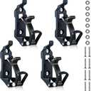 4 Pcs Shovel Mount for Roof Rack, Metal Rubber Clamp Wall Mounting Kit, Shovel Holder Clamp Wall Mount Kit Car Accessories for Roof Rack, Boats, Military Equipment, Axe, Patent Protection