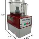 Robot Coupe R2N CLR Continuous Feed Combination Food Processor with 2.9 Liter Clear Polycarbonate Bowl, 1-HP, 120-Volts
