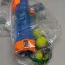 Nerf Dog Tennis Ball Blaster Dog Toy Gift Set, Tennis Ball Dog Fetch Toy Launches up to 50 ft, Dog Ball Thrower for All Breeds Includes Translucent Blue Tennis Ball Launcher and 3 Dog Tennis Balls