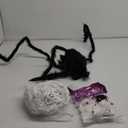 Halloween Decorations - 295" Halloween Spider Web Decorations Outdoor + 59" Giant Fake Spider with Triangular Huge Spiders Web - Scary Decor Clearance for Yard, Patio, Garden, Haunted House Dcor